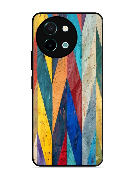 Abstract Tapestry Glossy Soft Edge Case for Vivo Y38 (5G) Chachhi