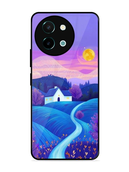 Moonlit Meadow Glossy Soft Edge Case for Vivo Y38 (5G) Chachhi