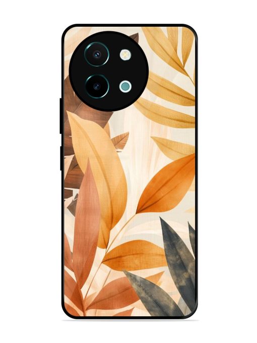 Earthy Elegance Glossy Soft Edge Case for Vivo Y38 (5G) Chachhi