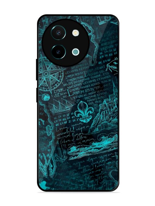 Nautical Notebook Glossy Soft Edge Case for Vivo Y38 (5G) Chachhi