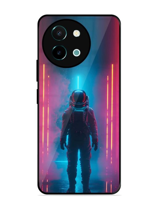 Neon Astronaut Glossy Soft Edge Case for Vivo Y38 (5G) Chachhi