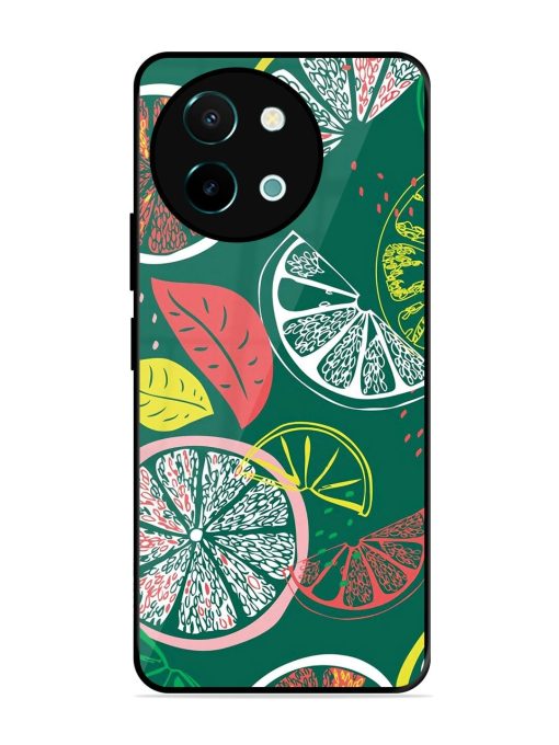 Citrus Symphony Glossy Soft Edge Case for Vivo Y38 (5G) Chachhi