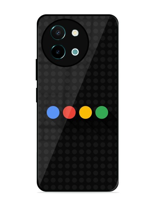 Google Dots Glossy Soft Edge Case for Vivo Y38 (5G) Chachhi