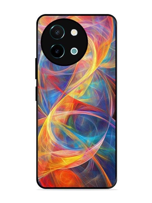 Cosmic Currents Glossy Soft Edge Case for Vivo Y38 (5G) Chachhi