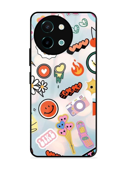 Cheerful Glossy Soft Edge Case for Vivo Y38 (5G) Chachhi