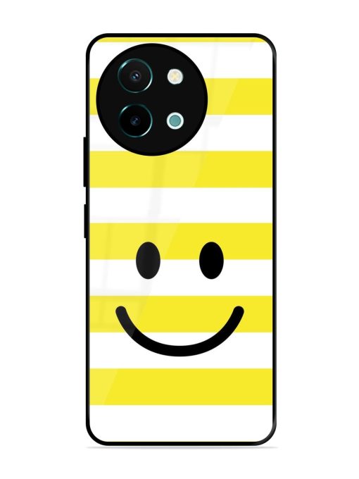 Smiling Stripes Glossy Soft Edge Case for Vivo Y38 (5G) Chachhi