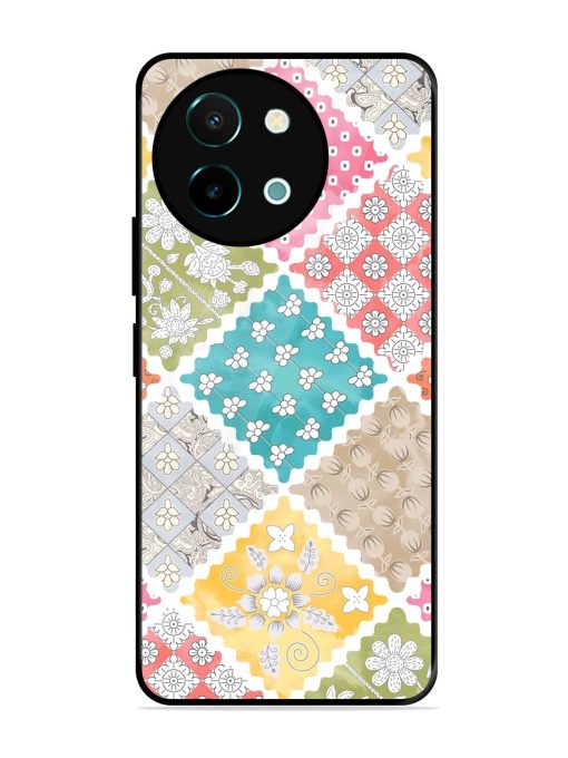 Patchwork Dreamscape Glossy Soft Edge Case for Vivo Y38 (5G) Chachhi