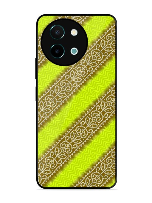 Golden Bandana Bliss Glossy Soft Edge Case for Vivo Y38 (5G) Chachhi