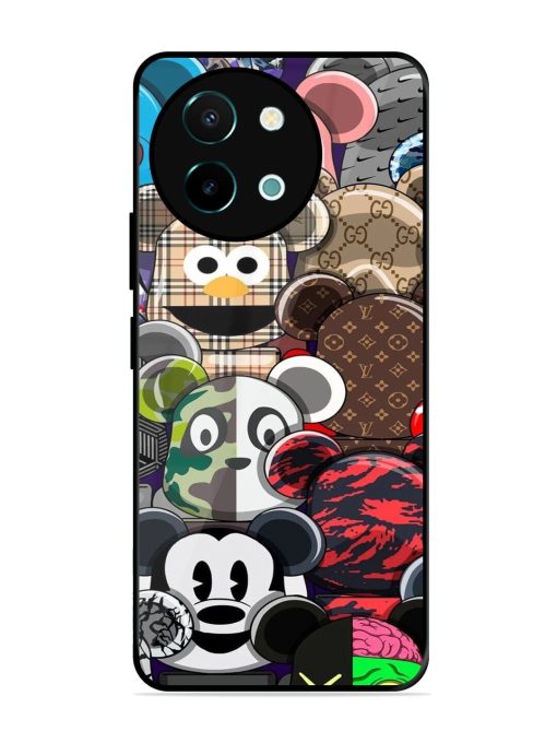 Streetwear Bearbrick Extravaganza Glossy Soft Edge Case for Vivo Y38 (5G) Chachhi