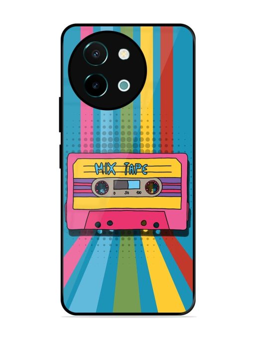 Retro Cassette Tapes Glossy Soft Edge Case for Vivo Y38 (5G) Chachhi