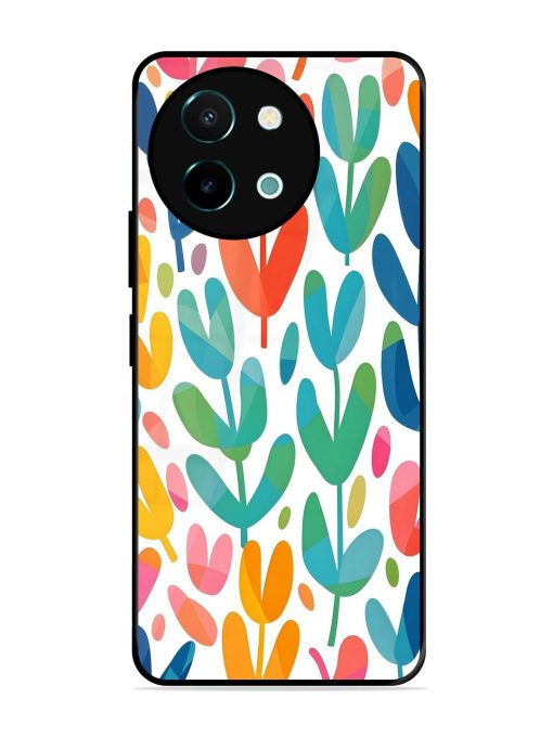 Rainbow Of Blooms Glossy Soft Edge Case for Vivo Y38 (5G) Chachhi