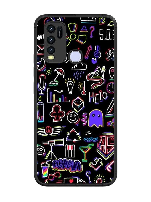 Neon Doodle Glossy Soft Edge Case for Vivo Y50 Chachhi