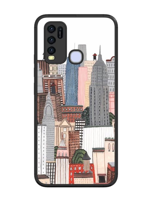 Cityscape Dreams Glossy Soft Edge Case for Vivo Y50 Chachhi