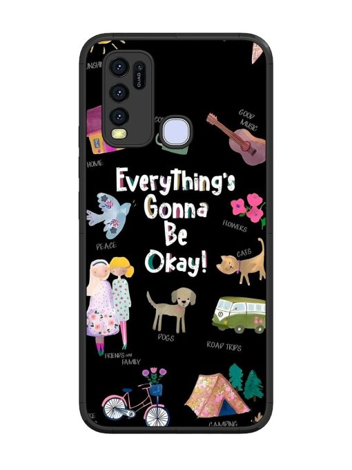 Everything'S Gonna Be Okay Glossy Soft Edge Case for Vivo Y50 Chachhi