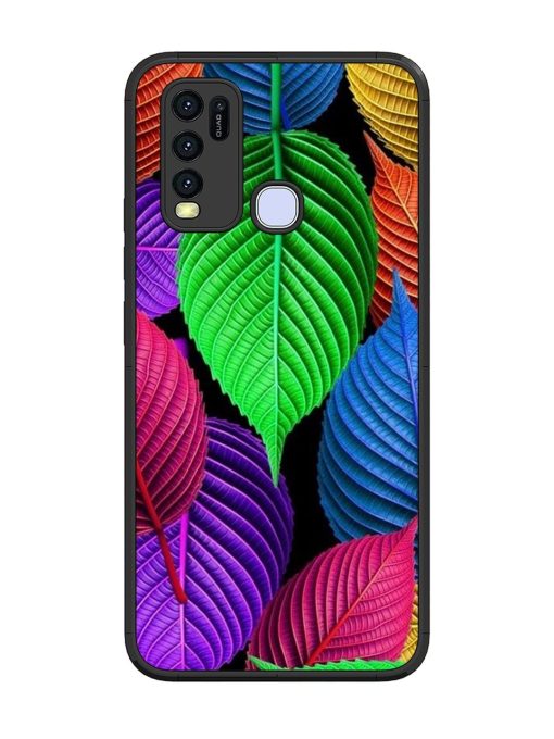 Rainbow Leaf Symphony Glossy Soft Edge Case for Vivo Y50 Chachhi