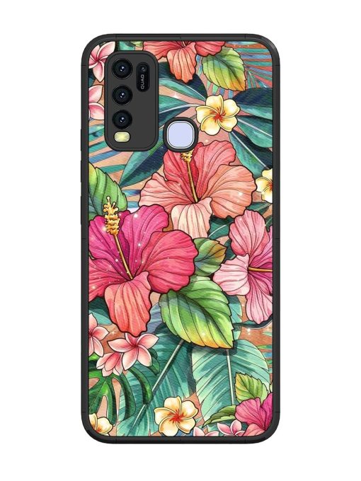 Tropical Tapestry Glossy Soft Edge Case for Vivo Y50 Chachhi