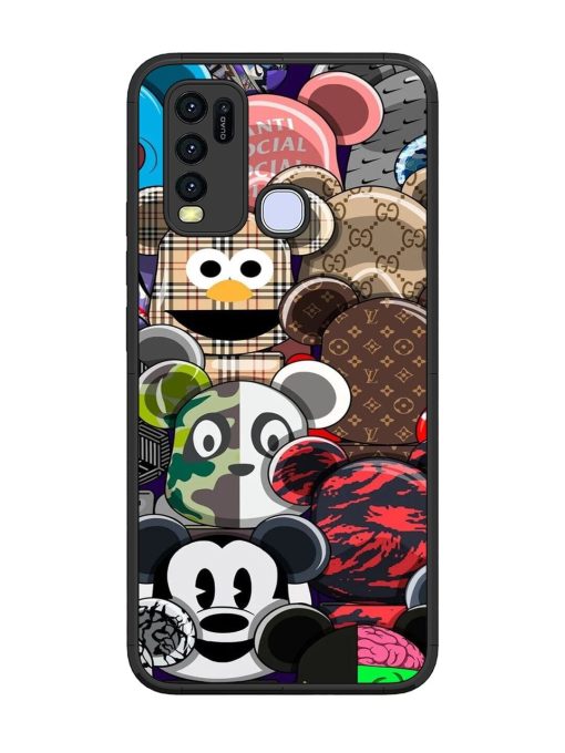 Streetwear Bearbrick Extravaganza Glossy Soft Edge Case for Vivo Y50