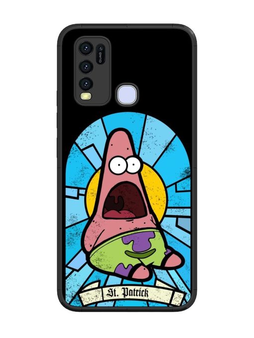 St. Patrick'S Day Stained Glass Patrick Star Glossy Soft Edge Case for Vivo Y50 Chachhi