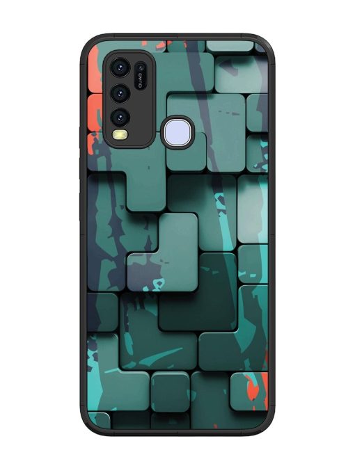 Abstract Geometric Mosaic Glossy Soft Edge Case for Vivo Y50 Chachhi