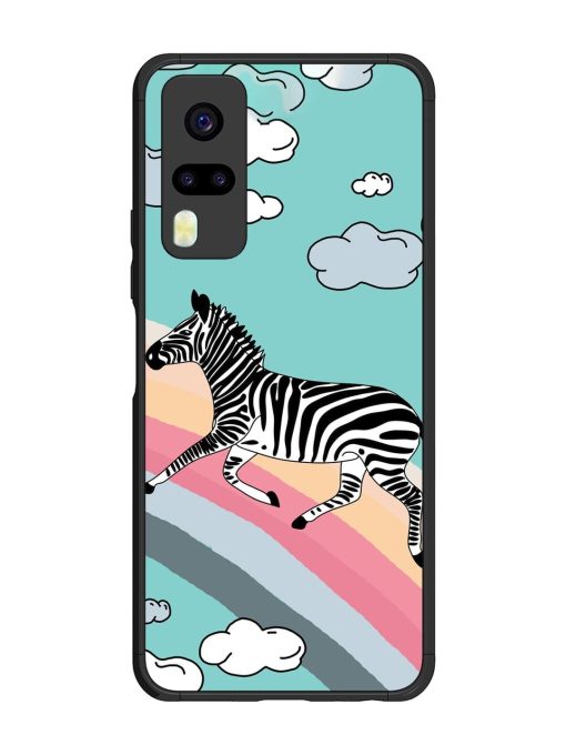 Zebra On A Rainbow Glossy Soft Edge Case for Vivo Y51 Chachhi