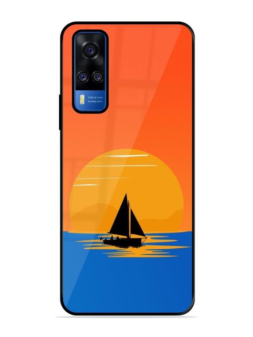 Sunset Sail Glossy Soft Edge Case for Vivo Y51A Chachhi