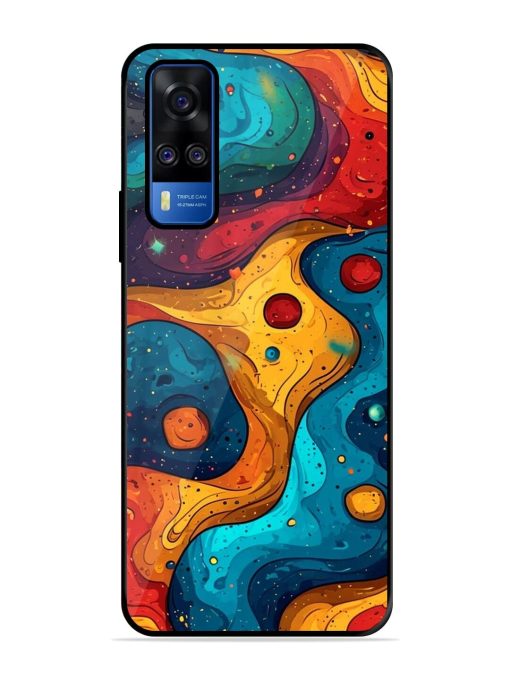 Cosmic Swirl Glossy Soft Edge Case for Vivo Y51A Chachhi