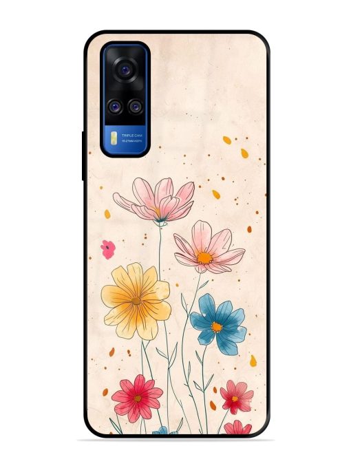 Delicate Bloom Glossy Soft Edge Case for Vivo Y51A Chachhi