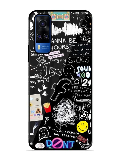 Doodle Diary Glossy Soft Edge Case for Vivo Y51A Chachhi