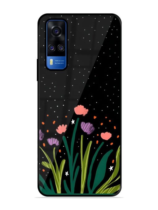 Midnight Bloom Glossy Soft Edge Case for Vivo Y51A Chachhi