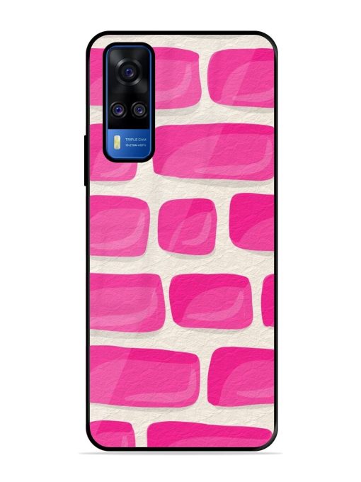 Pink Brick Wall Glossy Soft Edge Case for Vivo Y51A Chachhi