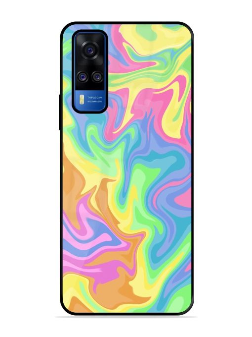 Whimsical Swirl Glossy Soft Edge Case for Vivo Y51A Chachhi