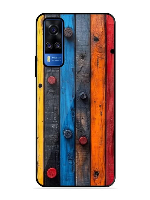 Rainbow Plank Glossy Soft Edge Case for Vivo Y51A Chachhi