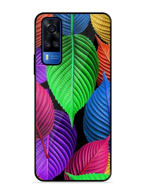 Rainbow Leaf Symphony Glossy Soft Edge Case for Vivo Y51A Chachhi