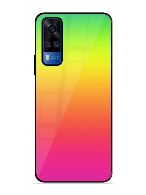 Rainbow Gradient Glossy Soft Edge Case for Vivo Y51A Chachhi