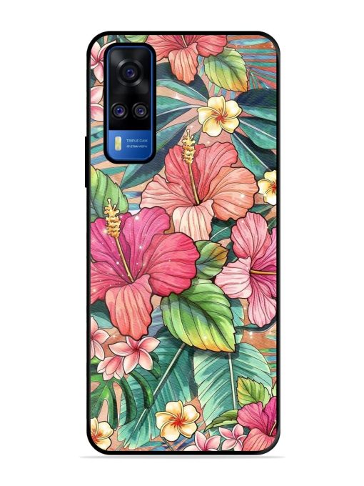 Tropical Tapestry Glossy Soft Edge Case for Vivo Y51A Chachhi