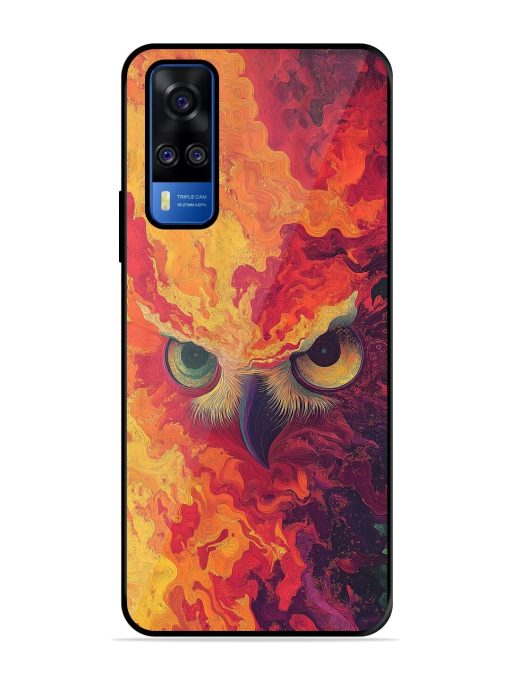 Fiery Owl Glossy Soft Edge Case for Vivo Y51A Chachhi