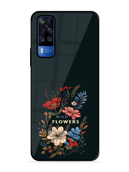 Dark Floral Glossy Soft Edge Case for Vivo Y51A Chachhi