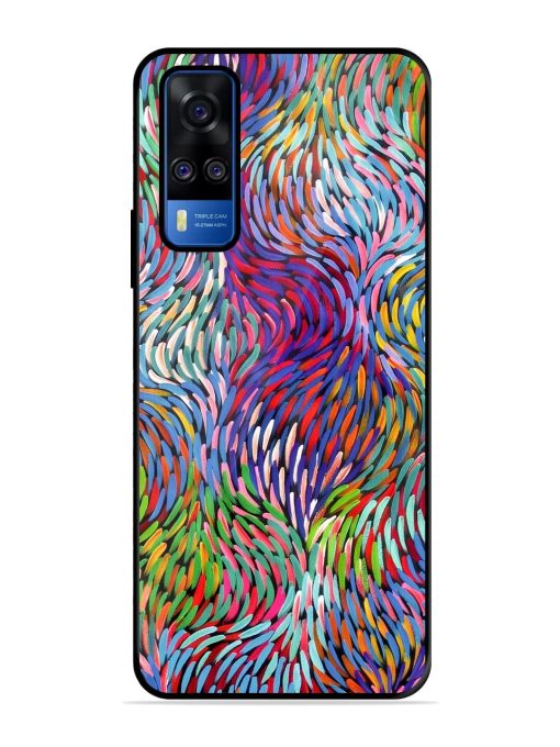 Vibrant Waves Glossy Soft Edge Case for Vivo Y51A Chachhi