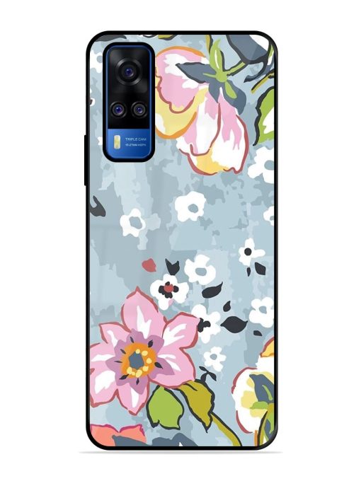 Floral Fantasy Glossy Soft Edge Case for Vivo Y51A Chachhi