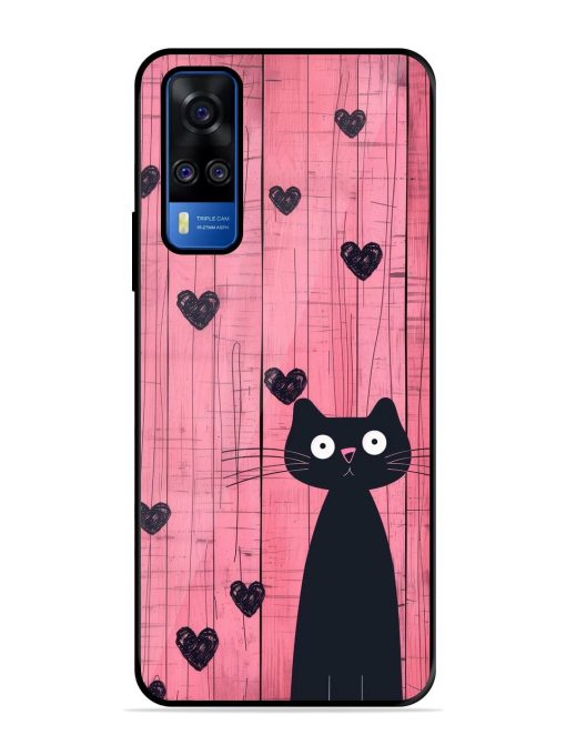 Feline Valentine'S Day Glossy Soft Edge Case for Vivo Y51A Chachhi