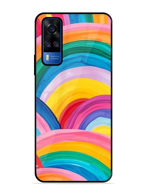 Rainbow Cascade Glossy Soft Edge Case for Vivo Y51A Chachhi