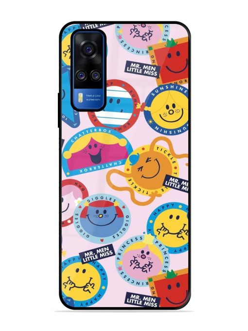 Whimsical Mr. Men & Little Miss Glossy Soft Edge Case for Vivo Y51A Chachhi