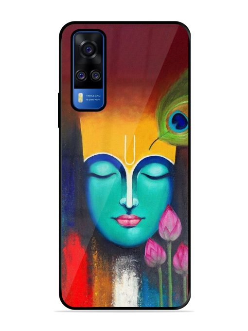 Divine Tranquility: The Face Of Krishna Glossy Soft Edge Case for Vivo Y51A Chachhi