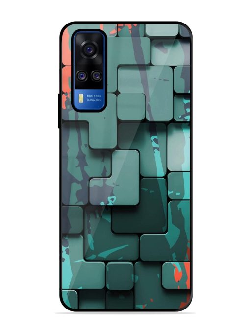 Abstract Geometric Mosaic Glossy Soft Edge Case for Vivo Y51A Chachhi