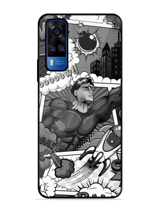 Comic Book Chaos Glossy Soft Edge Case for Vivo Y51A Chachhi