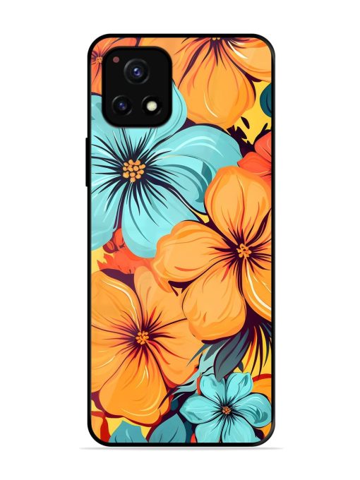 Tropical Bloom Glossy Soft Edge Case for Vivo Y52S