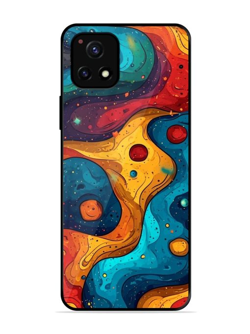 Cosmic Swirl Glossy Soft Edge Case for Vivo Y52S Chachhi