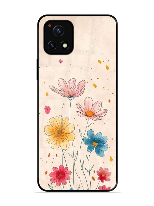 Delicate Bloom Glossy Soft Edge Case for Vivo Y52S Chachhi