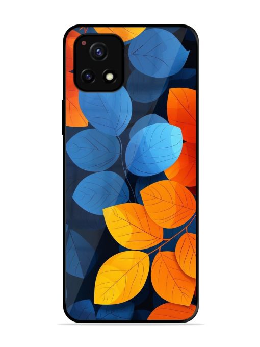 Autumn'S Contrast Glossy Soft Edge Case for Vivo Y52S Chachhi