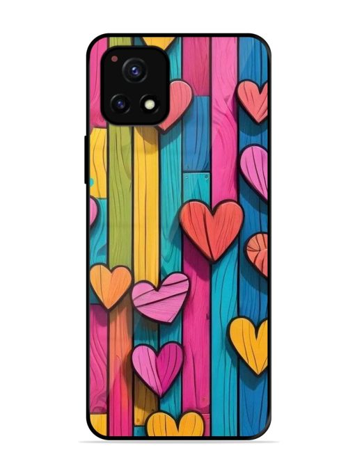 Rainbow Of Hearts Glossy Soft Edge Case for Vivo Y52S Chachhi